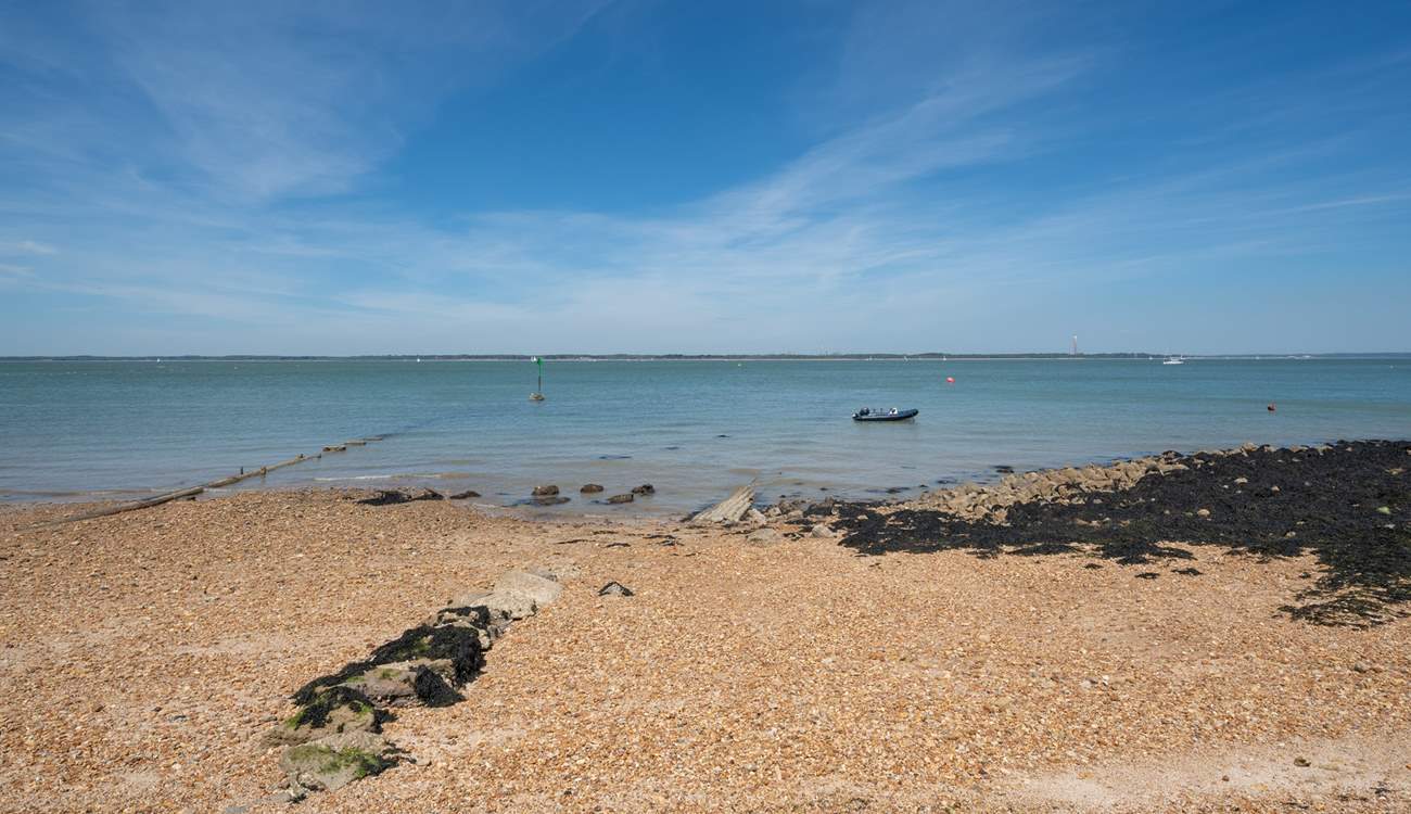 Gurnard seafront is a short walk away.