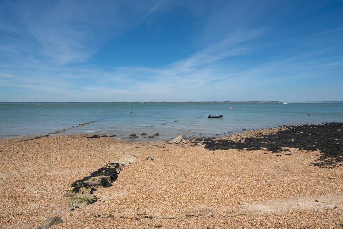 Gurnard seafront is a short walk away.