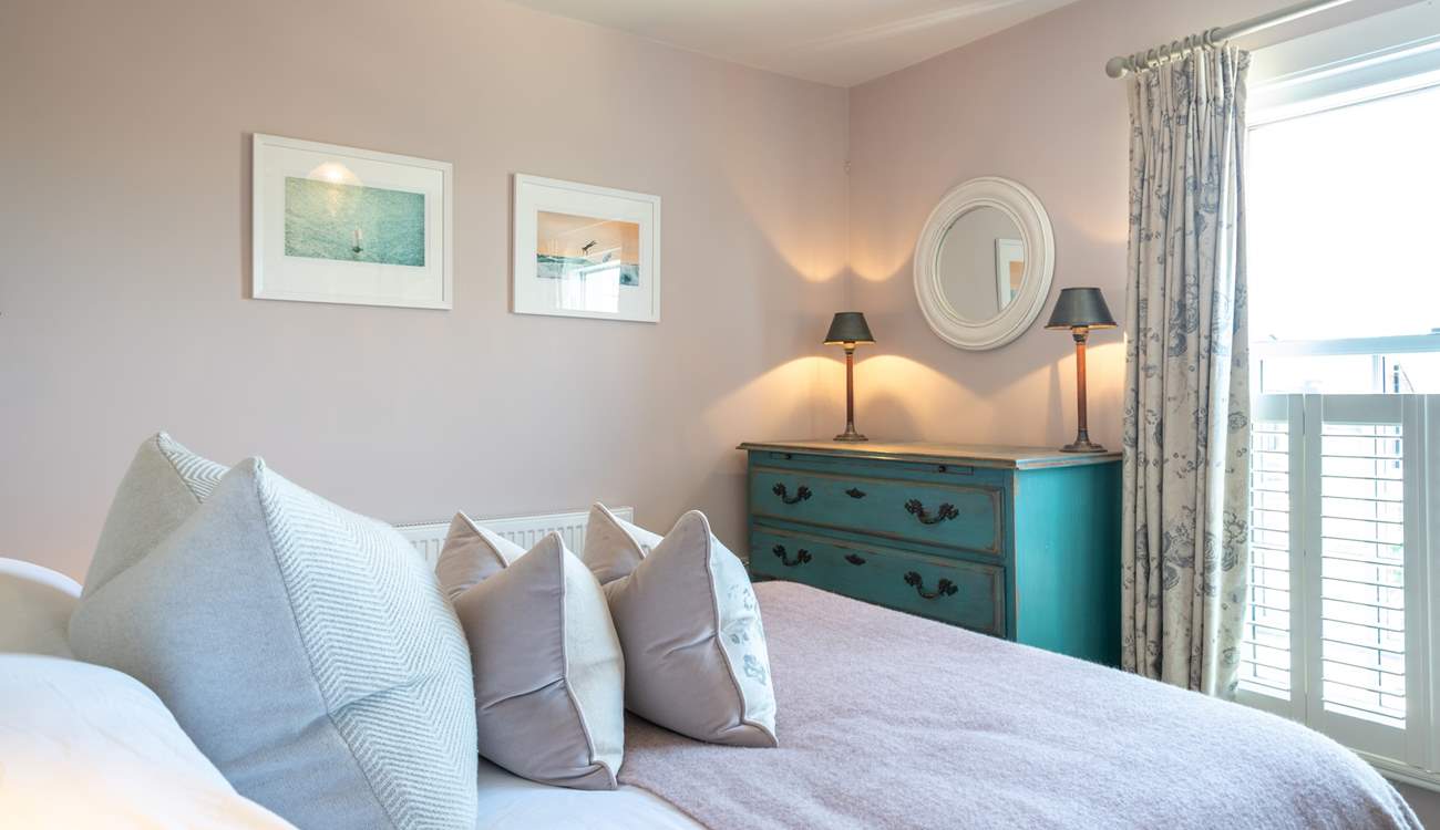 in the sumptuous bed.....