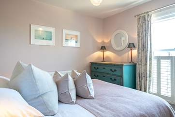 in the sumptuous bed.....