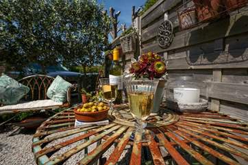 Enjoy an aperitif before heading out for supper.