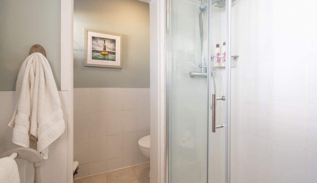 The shower-room is on the ground floor.