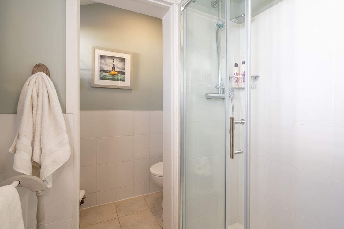 The shower-room is on the ground floor.