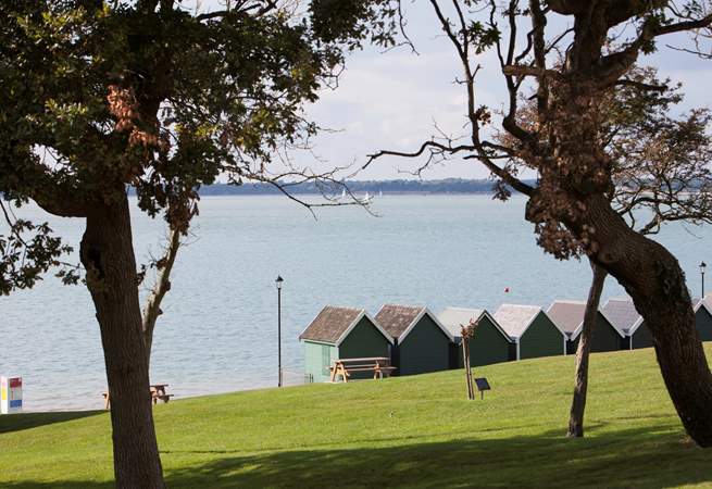 Gurnard Green, a perfect location for a picnic with friends or family. 