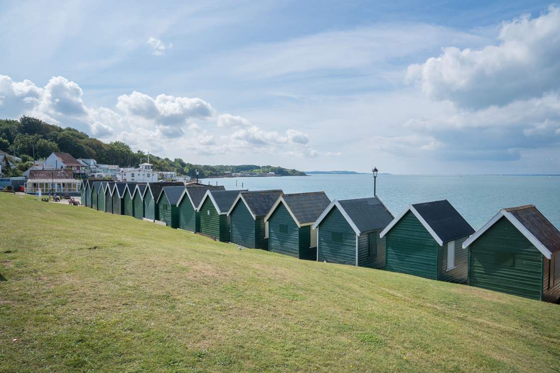 Watch the boats sail by and take in Island life in Gurnard.