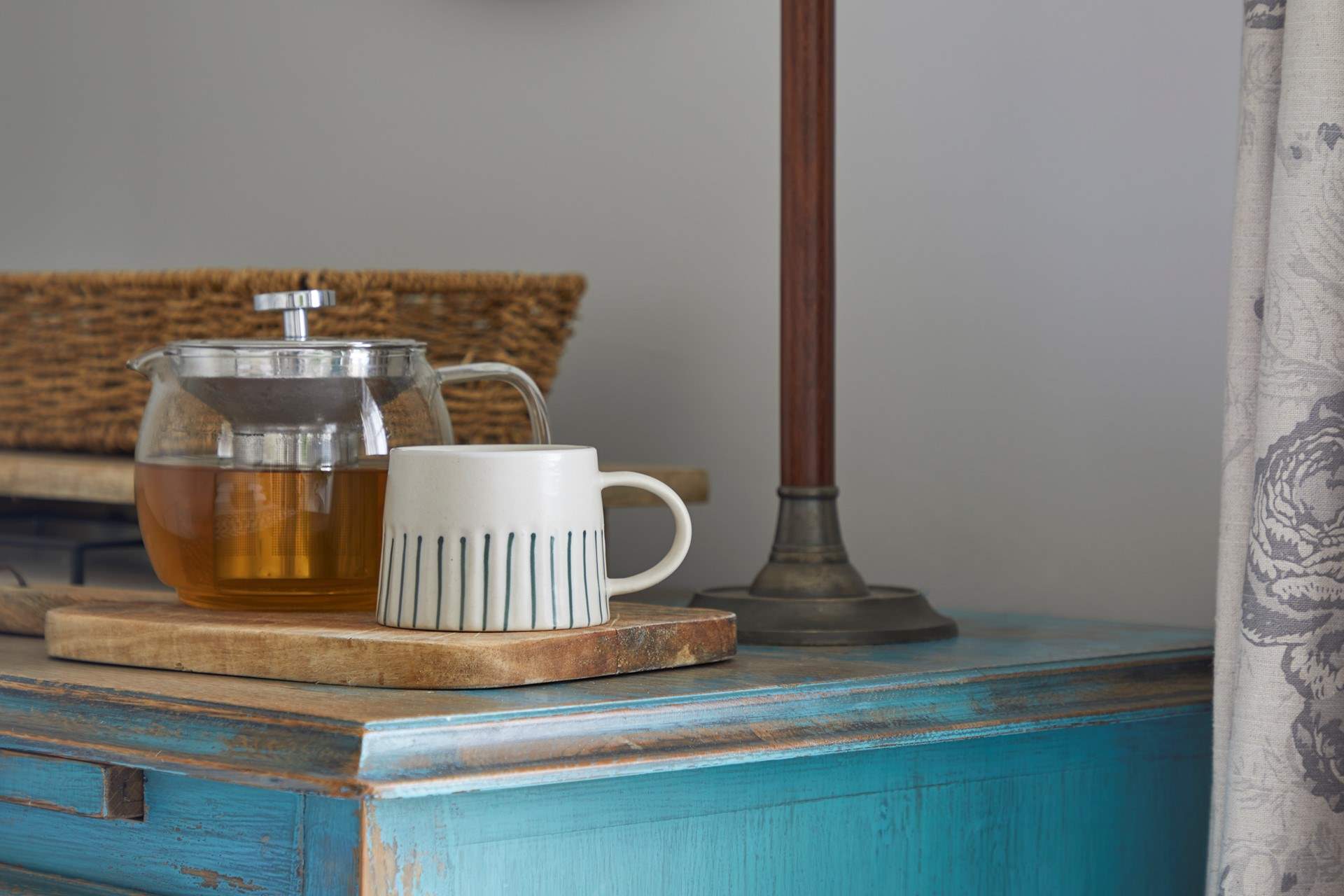 Relax in the morning with a cup of tea in bed.