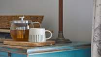 Relax in the morning with a cup of tea in bed.
