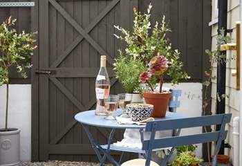 The rear outside area is the perfect spot for an evening tipple.