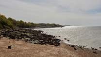 The quieter part of Gurnard beach is tucked away from the more popular beach - perfect for a picnic or barbecue. 
