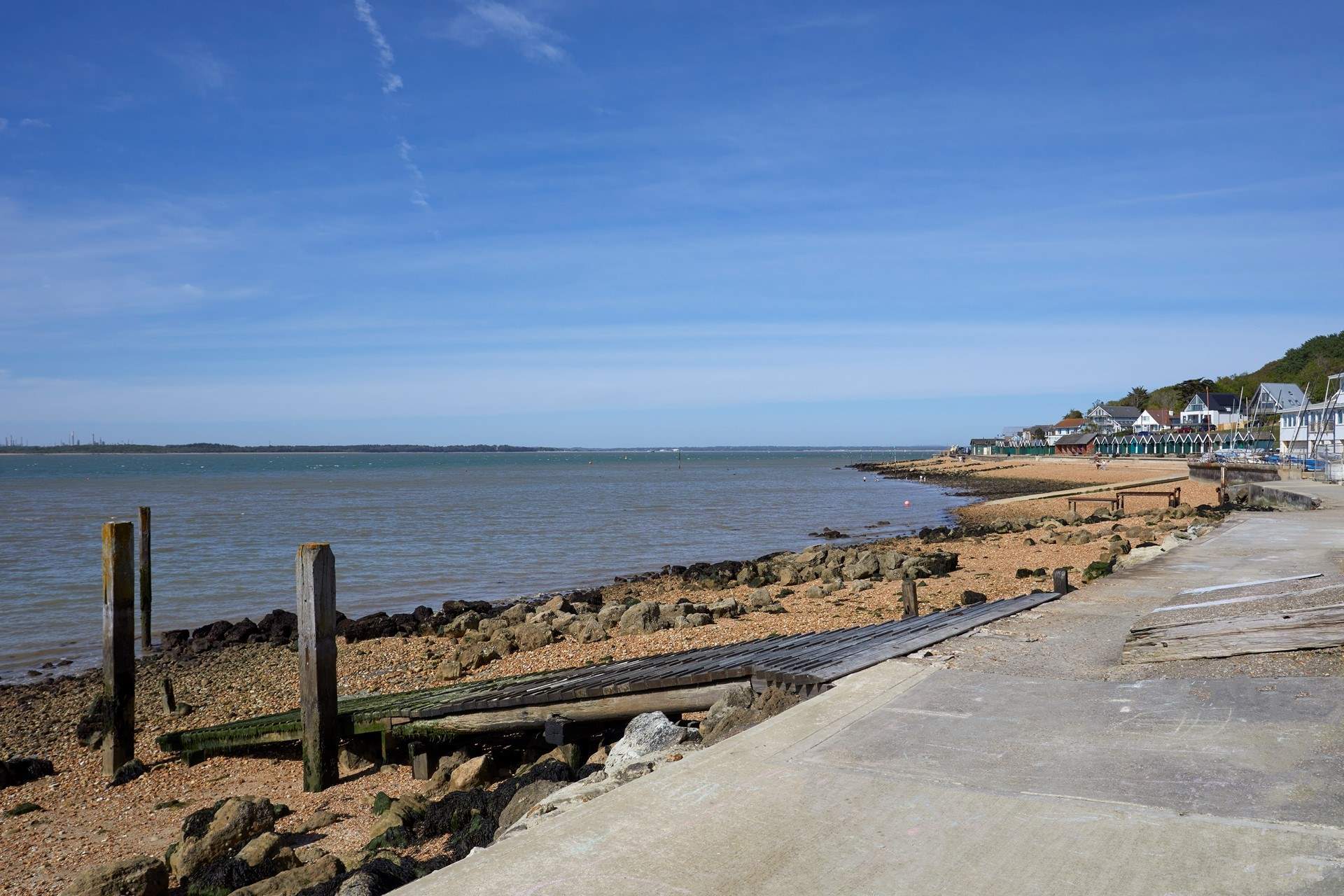Gurnard beach is known for its spectacular sunsets.