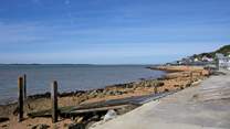 Gurnard beach is known for its spectacular sunsets.