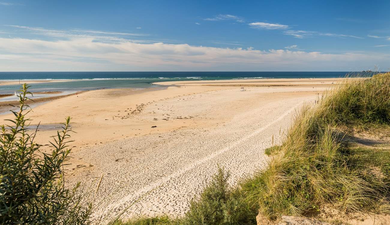 The stunning Atlantic, looking towards Godrevy lighthouse from Hayle.