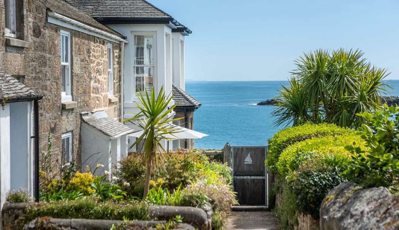 You will never want to leave the sun-trap patio.