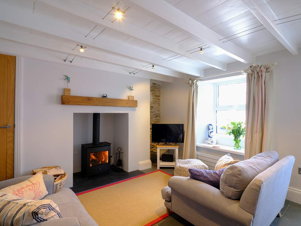 The super snug sitting-room with warming wood-burner to keep you warm in cooler months.