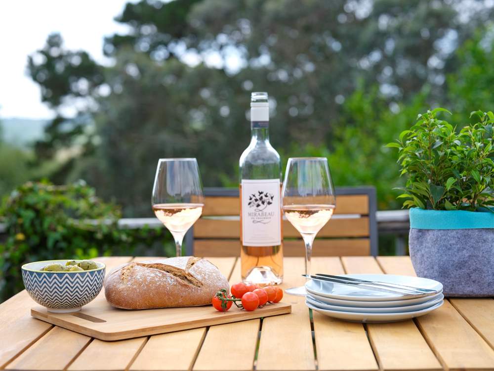 Al fresco dining is a must at Primrose Cottage.
