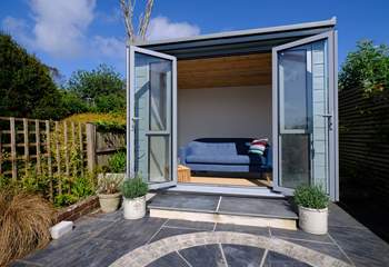 The summer-house is a peaceful and tranquil place to sit and relax.