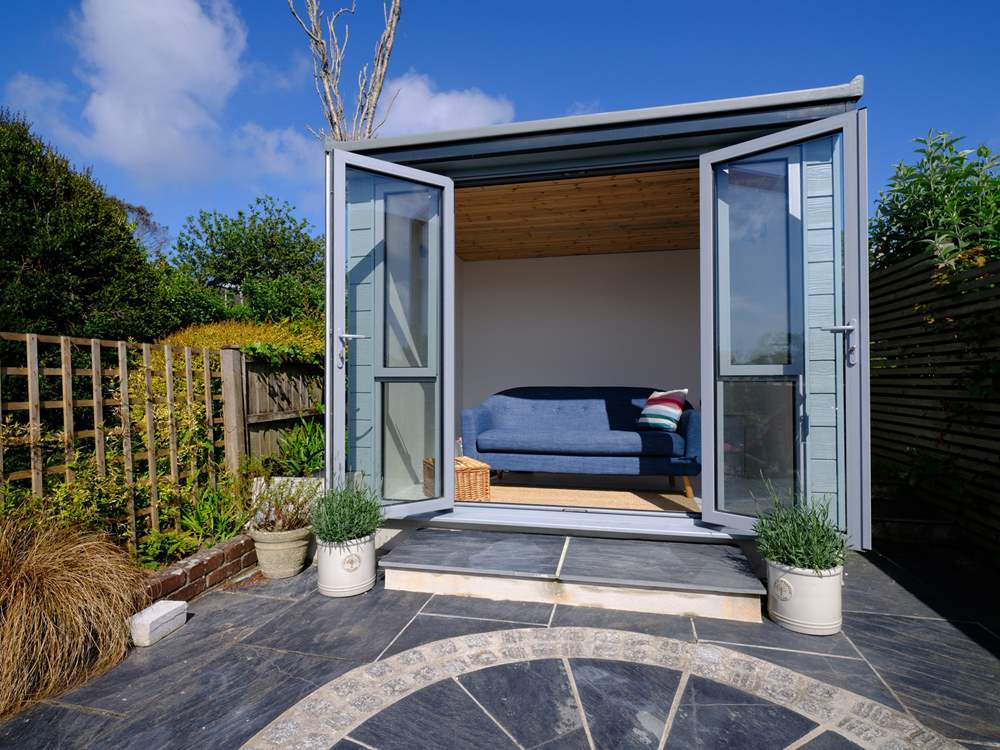 The summer-house is a peaceful and tranquil place to sit and relax.