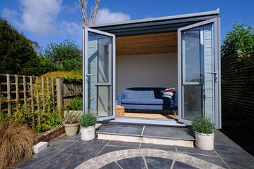 The summer-house is a peaceful and tranquil place to sit and relax.