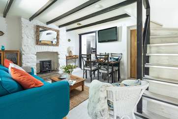 The living area is picture-perfect and super comfy.