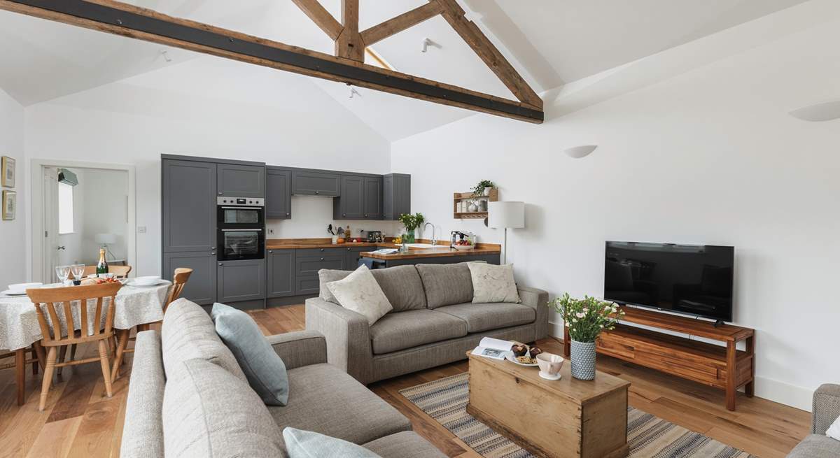 The Cowshed's amazing open plan living space.