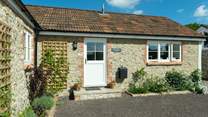 This lovely converted farm building has so much character.
