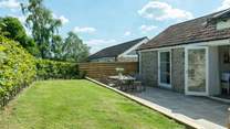 Soak up the sunshine in the garden.