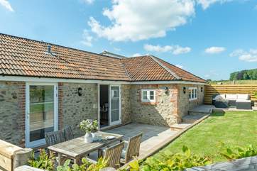 Your private enclosed garden is a real sun-trap.