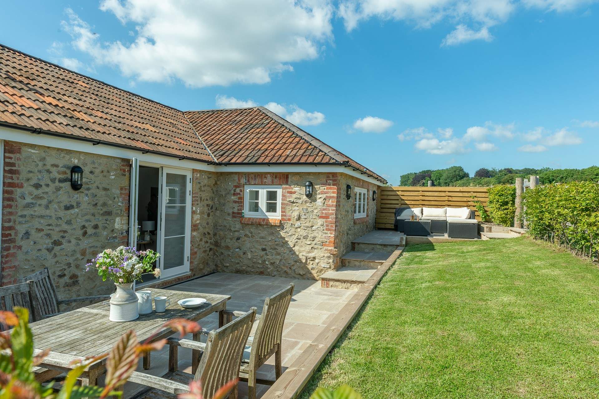 Your private enclosed garden is a real sun-trap.