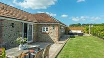 Your private enclosed garden is a real sun-trap.