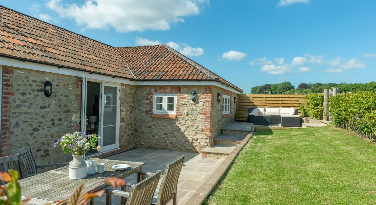 Your private enclosed garden is a real sun-trap.
