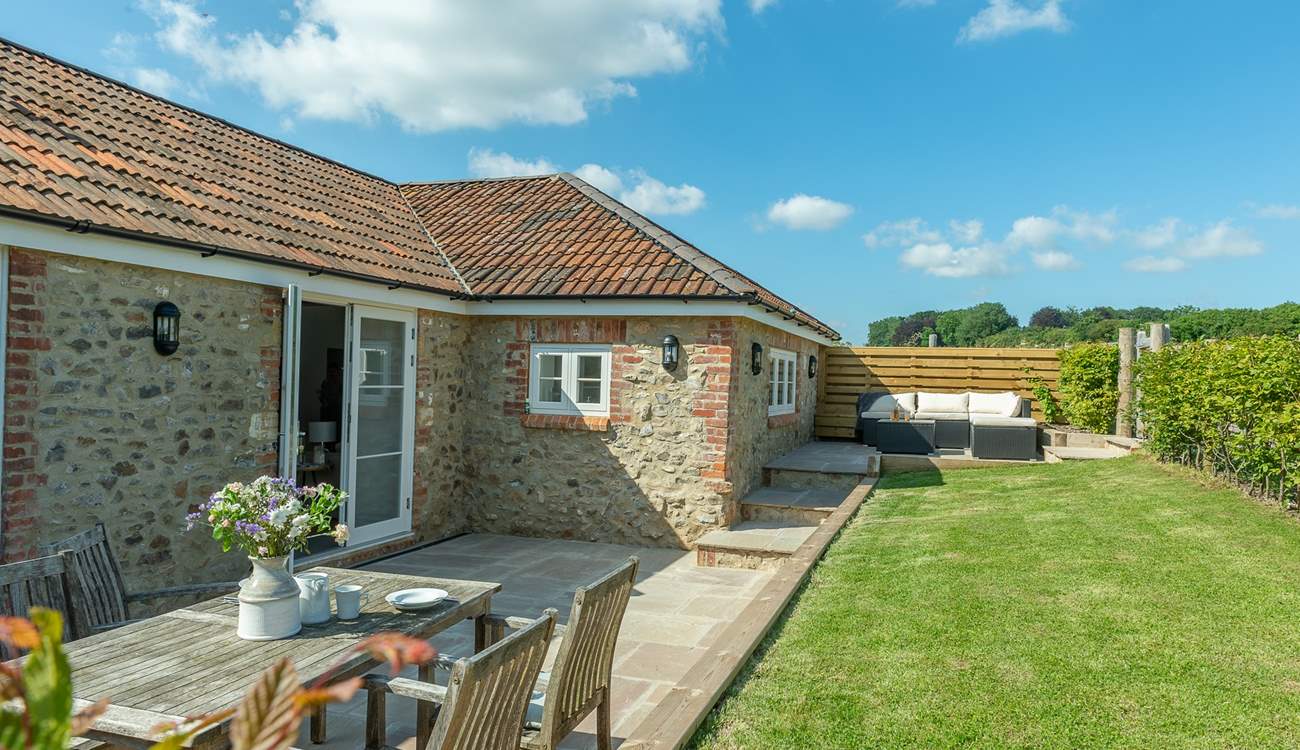 Your private enclosed garden is a real sun-trap.