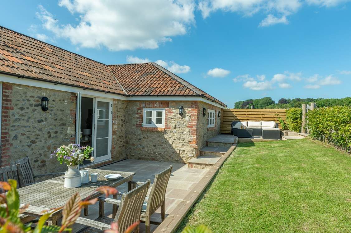 Your private enclosed garden is a real sun-trap.