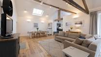 Open plan living is great for spending time in together.