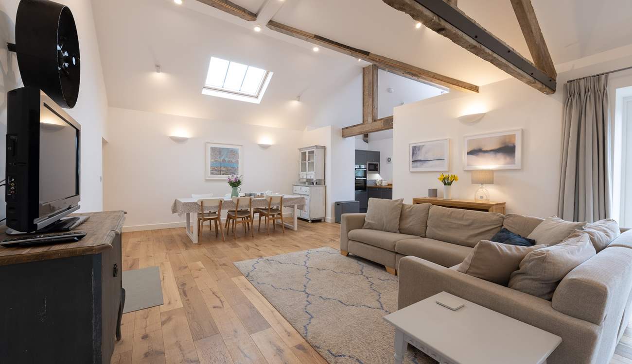 Open plan living is great for spending time in together.