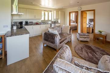 This first floor property offers space, yet is intimately linked.
