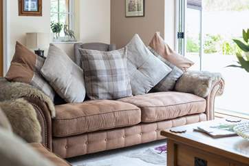 Sink back in to the sumptuous sofas.