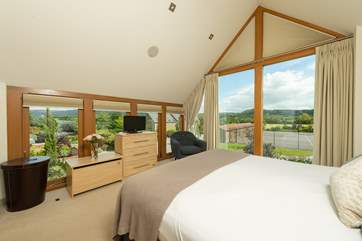 Glorious views from the huge windows in the main bedroom.