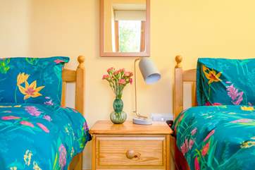 The twin bedroom.