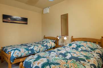The twin bedroom.