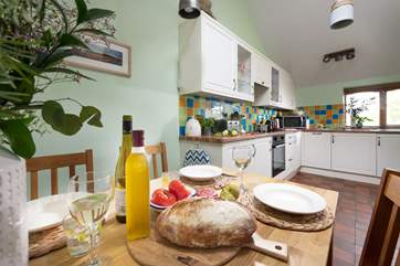 Gather around the dining table for a feast.