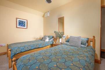 The twin bedroom.