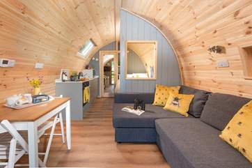 Cosy and beautifully styled interiors.