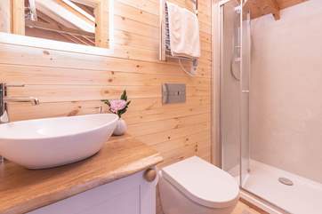 En suite shower-room.