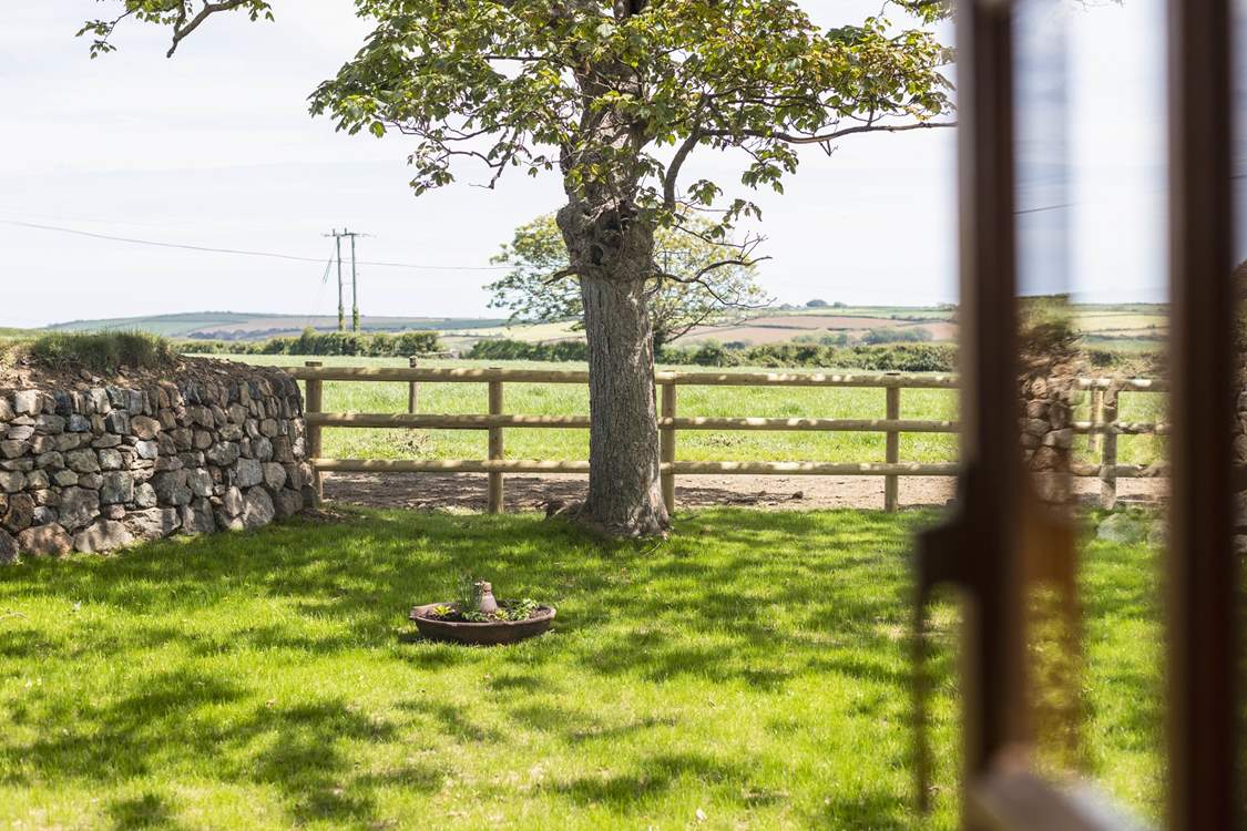 The beautiful countryside views from your charming abode.