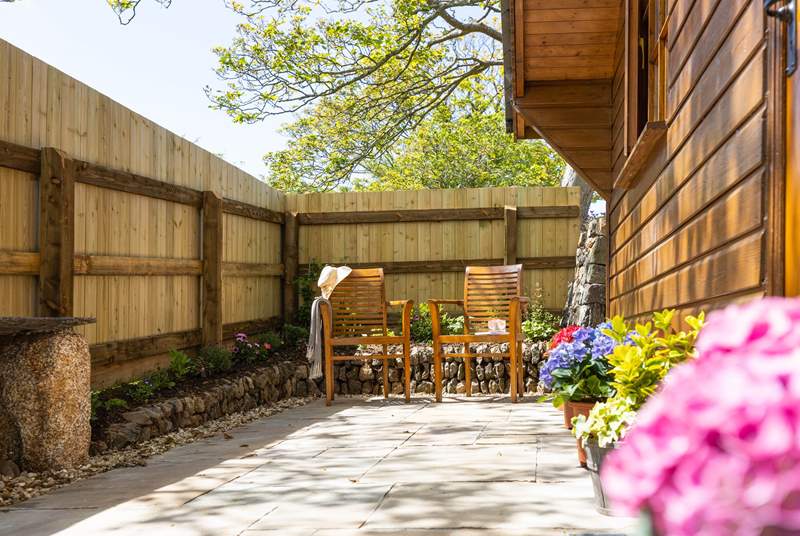 Your own private patio area to enjoy an afternoon tipple in the sunshine.