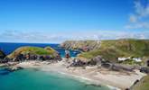 Little Jenny Wren is in the perfect spot for exploring some of Cornwall's prettiest beaches, such as Kynance Cove. - Thumbnail Image