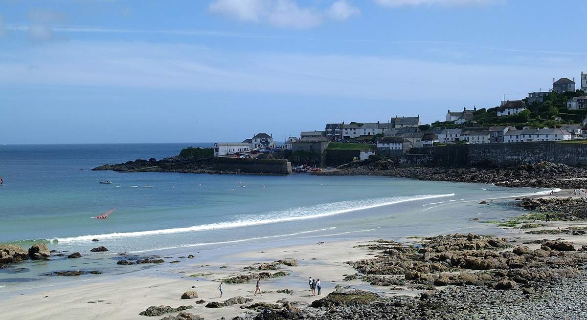 Coverack beach is only a 10 minute drive away.