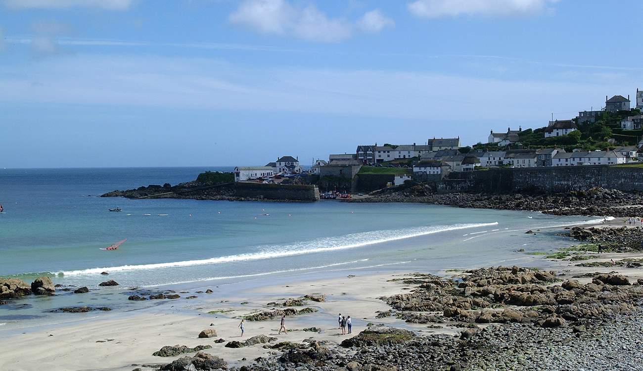 Coverack beach is only a 10 minute drive away.