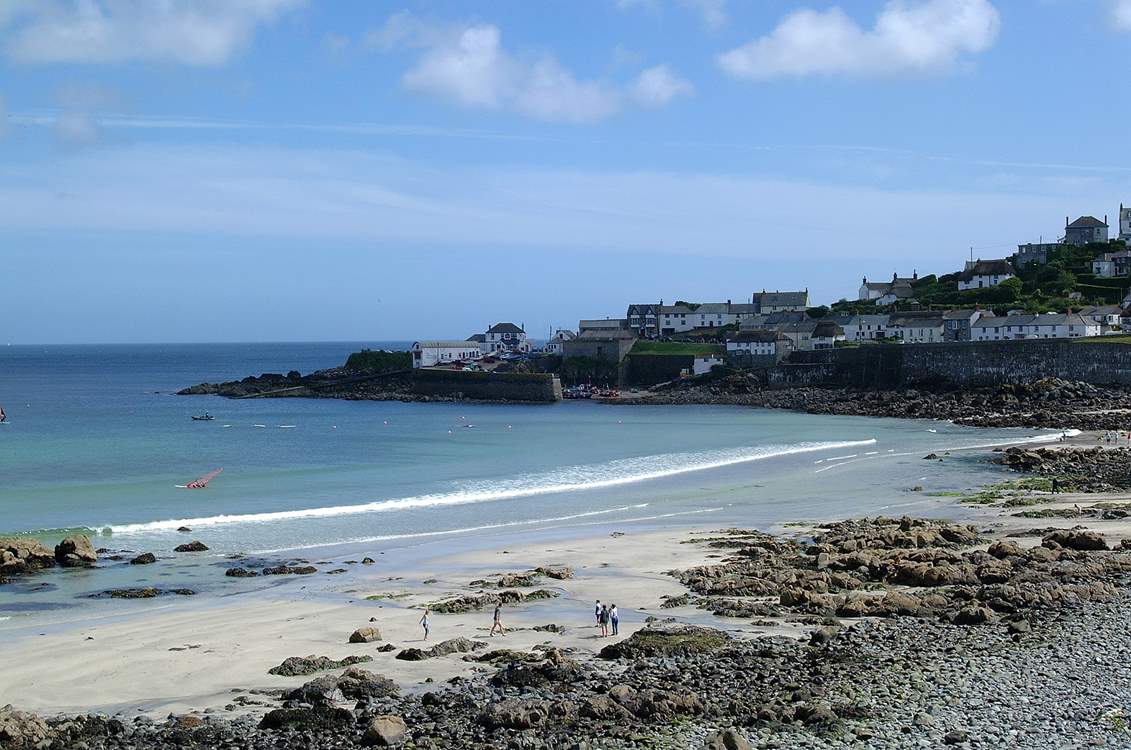 Coverack beach is only a 10 minute drive away.