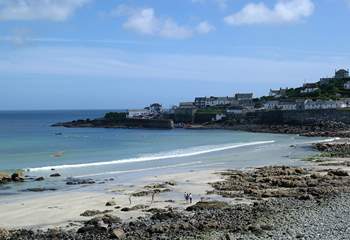 Coverack beach is only a 10 minute drive away.